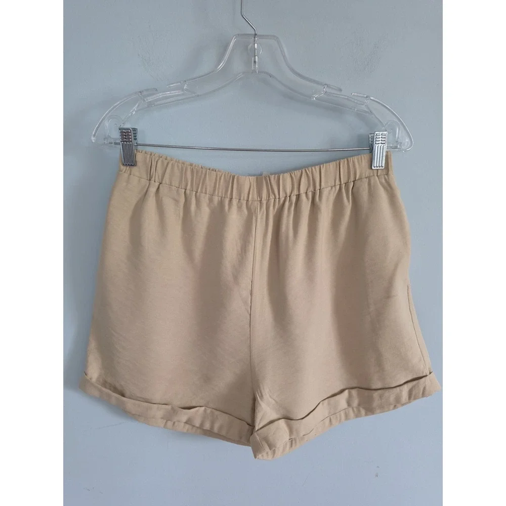 Tuckernuck Khaki Nolan Pull On Luxury Coastal Preppy Designer Shorts Size M - Picture 2 of 5